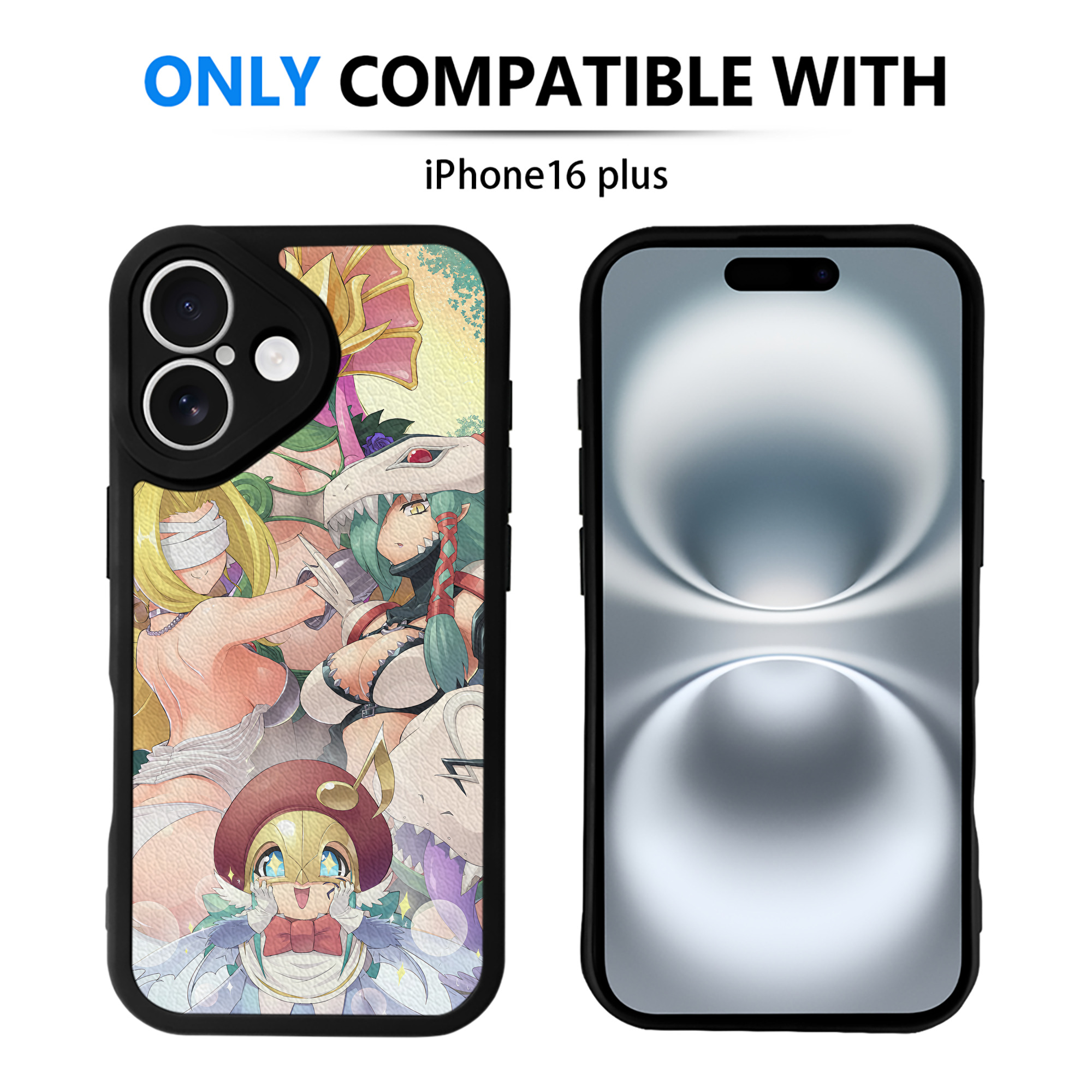 （画像用） Digimon デジタルモンスター/デジモン 【iPhone 16シリーズ対応】シリコンスマホケース（レザー調） 材質：シリコン